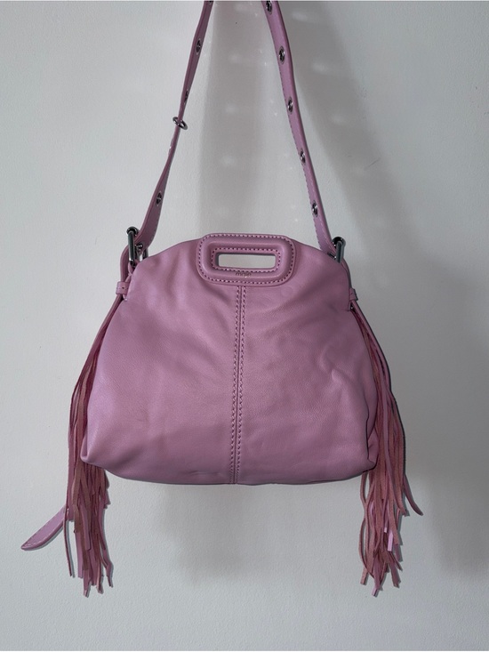 Maje Handbags - Maje Miss M Mini Pink Leather Bag